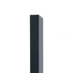 Stâlp gard rectangular PVC 60x40x1,5 mm, 1700 mm, antracit RAL 7016 – profil cu capăt drept