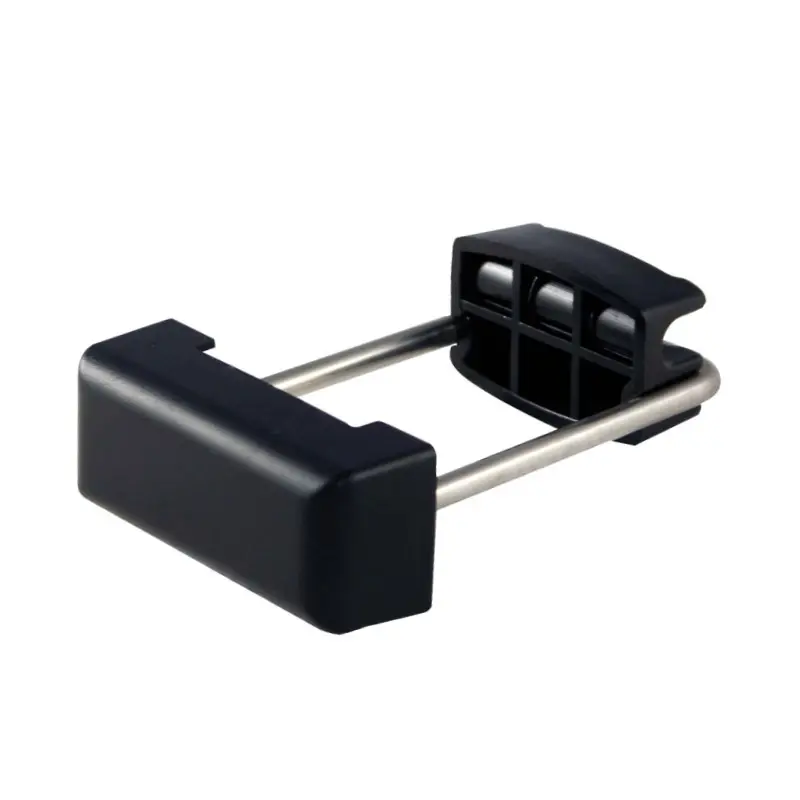 Accesoriu de gard: colier metalic tip H Tul pentru panouri rigide – colier cu suport din plastic