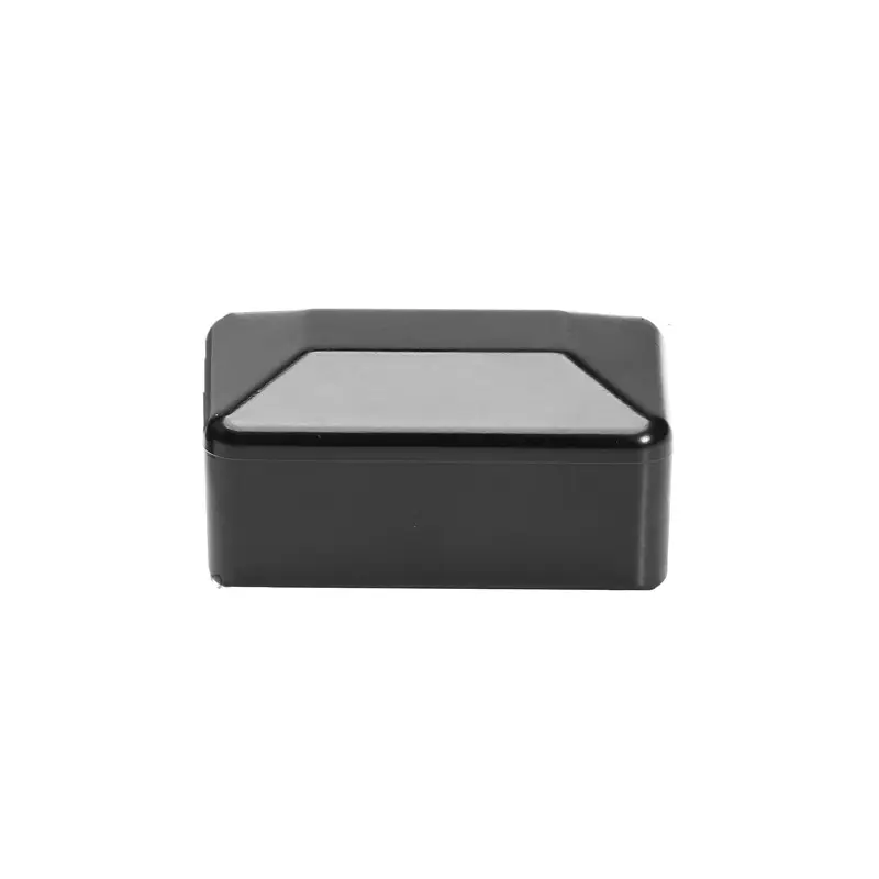 Accesoriu de gard: capac capișon PVC 40x80 mm, negru RAL 9005 – formă cu vârf triunghiular