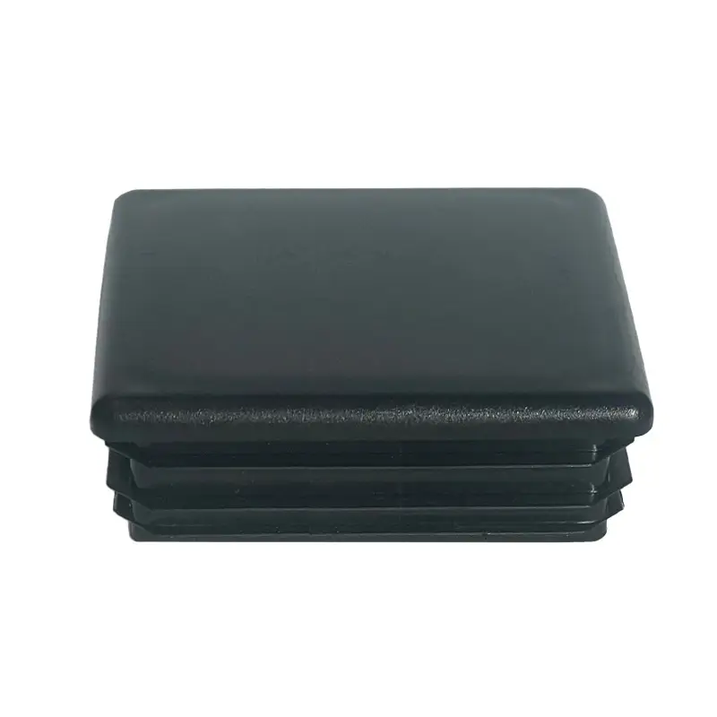 Accesoriu de gard: capac tip dop PVC 60x80 mm, negru RAL 9005 – colțuri rotunjite