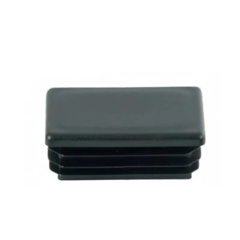 Accesoriu de gard: capac tip dop PVC 100x150 mm, negru – margini rotunjite, vedere de aproape