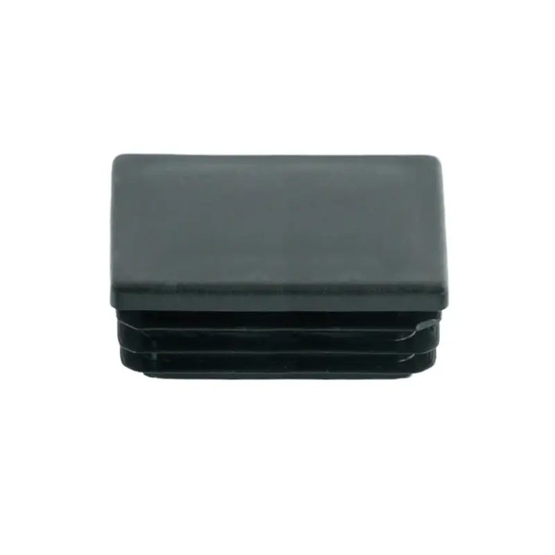 Accesoriu de gard: capac tip dop PVC 60x120 mm, negru – capac dreptunghiular, vedere de aproape