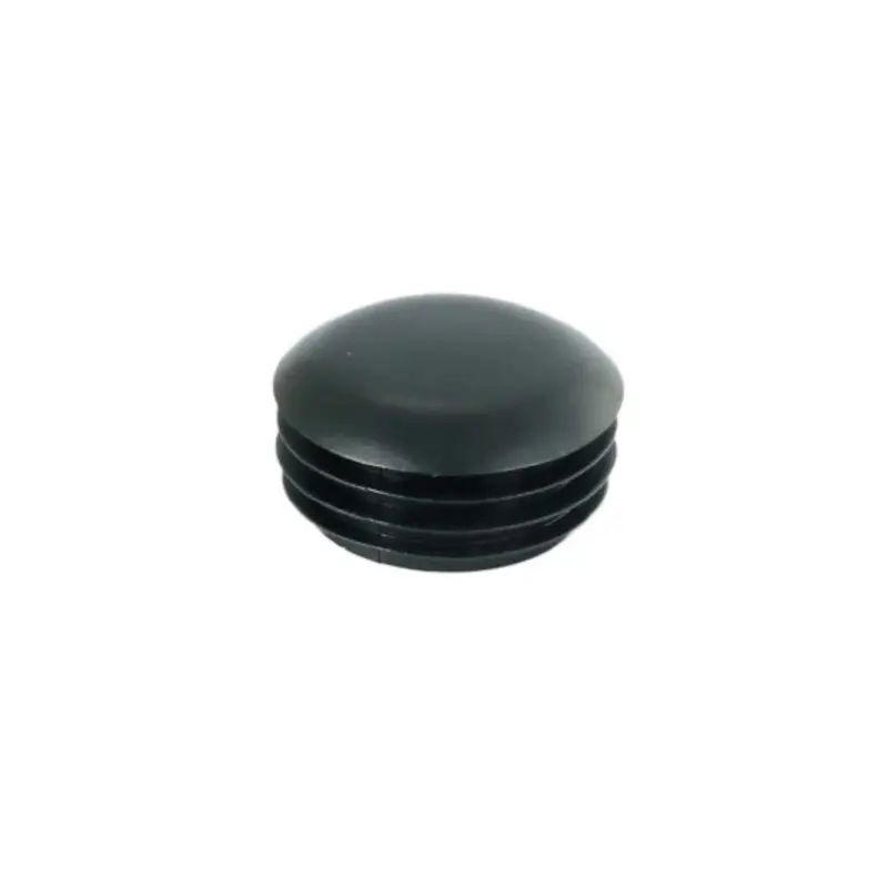 Accesoriu de gard: capac tip dop PVC D16 mm, negru RAL 9005 – capac rotund, vedere de aproape