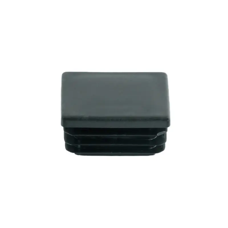 Accesoriu de gard: capac tip dop rectangular PVC 40x60 mm, negru – vedere de aproape