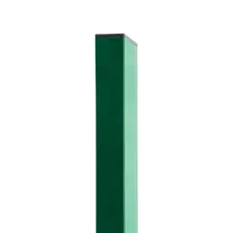 Stâlp gard PVC dreptunghiular 40x60x2 mm, 2500 mm, verde – stâlp verde, vedere de produs